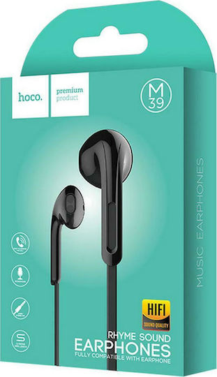 Hoco M39 Rhyme Sound Earbuds Handsfree with 3.5mm Connector Black