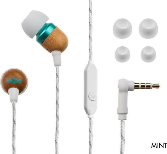 The House Of Marley Smile Jamaica Mic In-ear Handsfree with 3.5mm Connector White