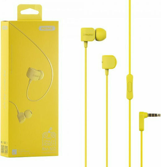 Remax RM-502 În ureche Handsfree cu două căști cu mufă 3.5mm Galben