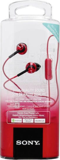 Sony MDR-EX110AP In-ear Handsfree with 3.5mm Connector Red