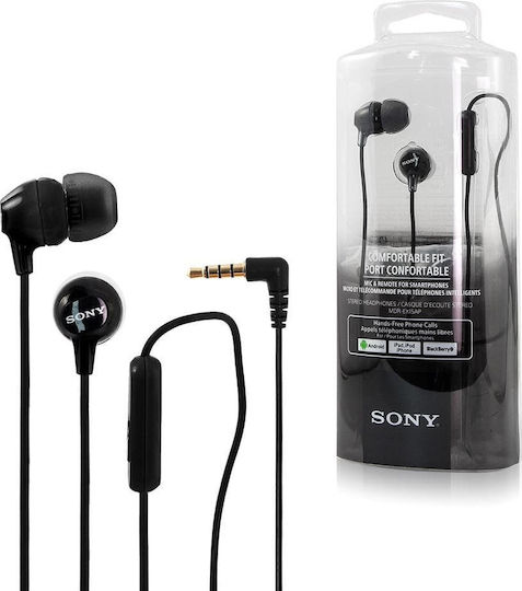 Sony MDR-EX15AP In-ear Handsfree with 3.5mm Connector Black