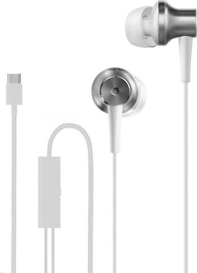Xiaomi Mi ANC Type-C In-ear Handsfree με Βύσμα USB-C Λευκό