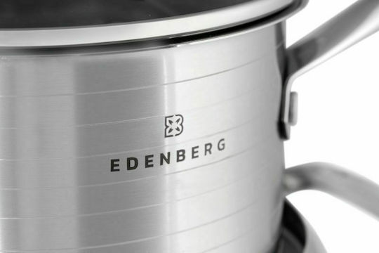 Edenberg Комплект съдове за готвене от неръждаема стомана Сребрист 6 бр