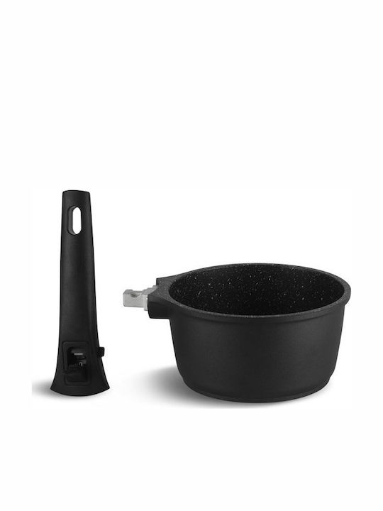 Edenberg Cookware Set of Aluminum with Stone Coating Black 10pcs