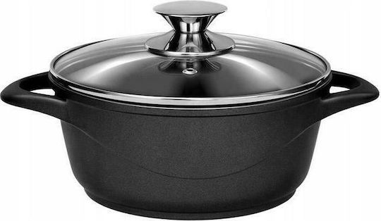 Smile Aluminum Black Pots Set 8 Pieces