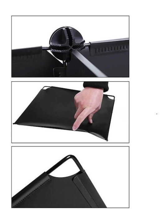 Plastik Schuhschrank mit 8 Regalen Black L70xW35xH150cm