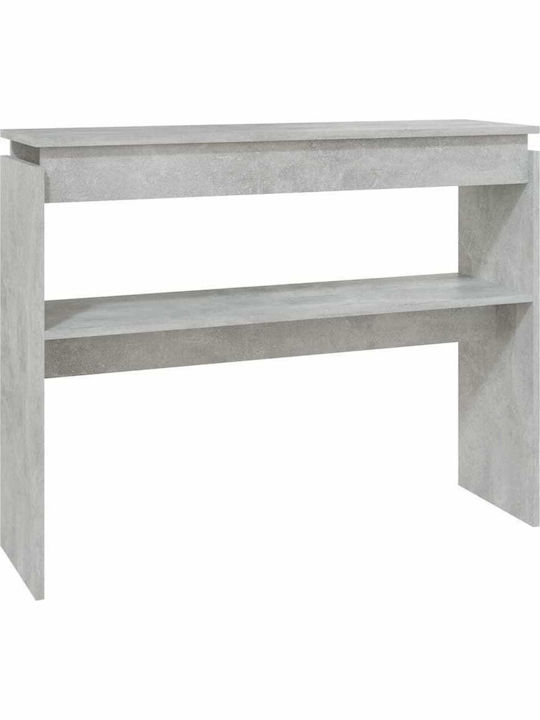 Wooden Console Table Γκρι L102xW30xH80cm