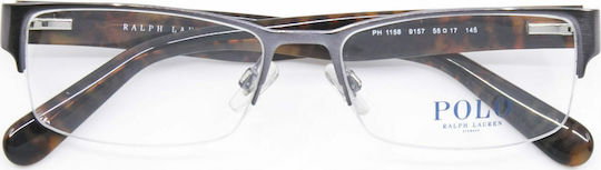 Ralph Lauren Eyeglass Frame Silver PH1158 9157