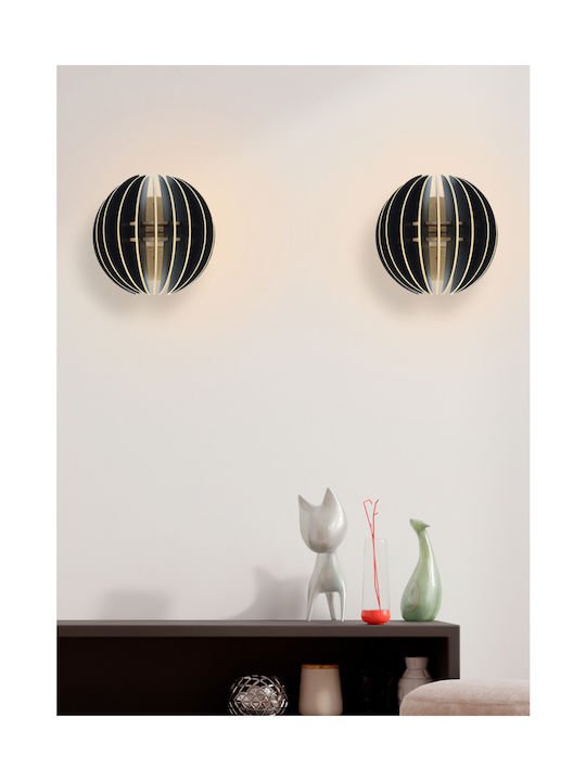 HomeMarkt Leuchte Wand Schwarz 19.5cm