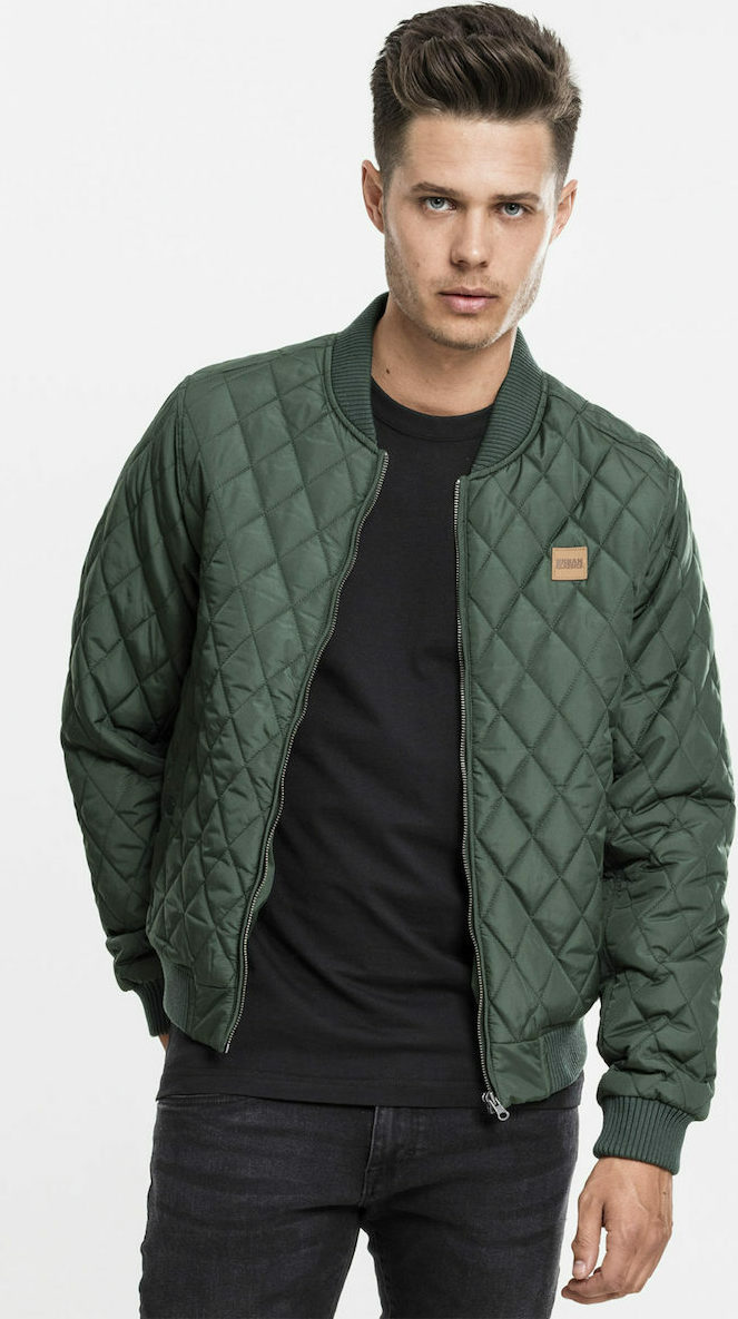 Urban Classics Ανδρικό Μπουφάν Bomber Χακί TB862-00176