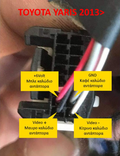 Phonocar Αντάπτορας Ανάκτησης Πίσω Original Κάμερας Toyota
