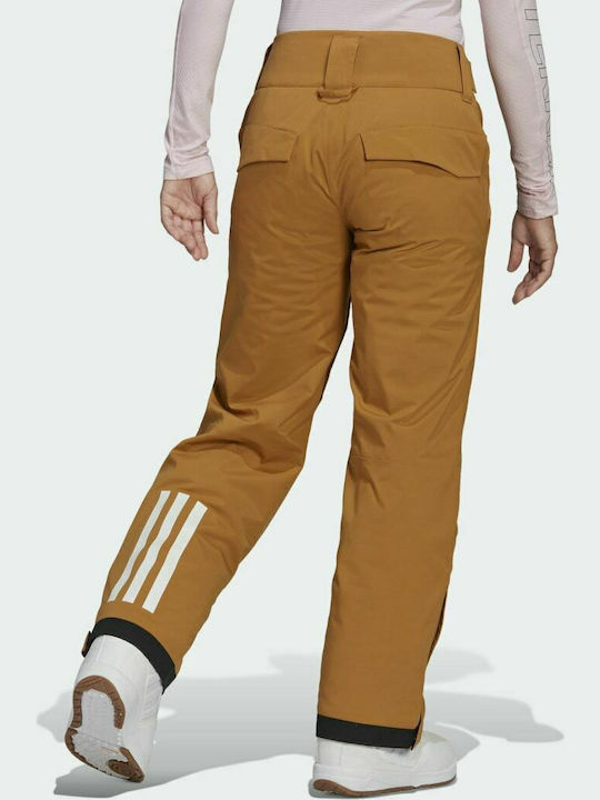 adidas Resort Two-Layer Insulated GQ4427 Γυναικείο Παντελόνι Σκι & Snowboard Καφέ