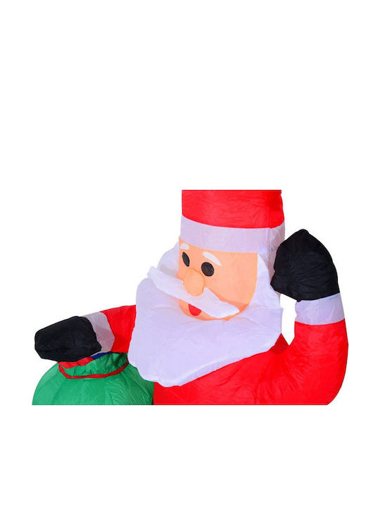 Inflatable Illuminated Santa Claus Electric Red 120x70x45cm