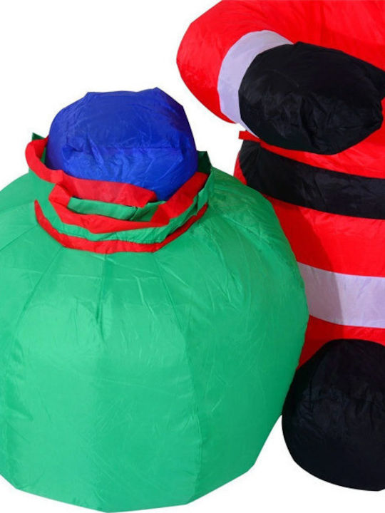 Inflatable Illuminated Santa Claus Electric Red 120x70x45cm