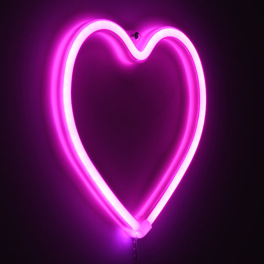 GloboStar Dekorative Lampe Herz Rosa