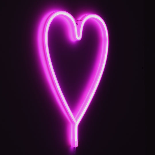 GloboStar Dekorative Lampe Herz Rosa