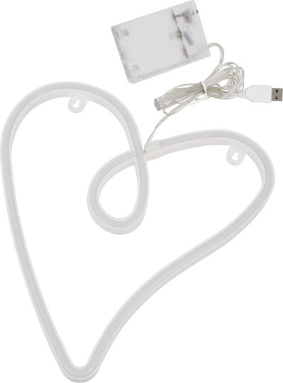 GloboStar Dekorative Lampe Herz Rosa