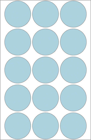 Herma 480 Small Adhesive Labels Round in Light Blue Color 32mm