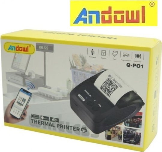 Andowl Portable Thermal Receipt Printer Bluetooth