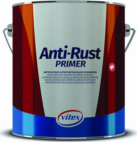 Vitex Anti-Rust Primer Ταχυστέγνωτο Αστάρι Αντισκωριακής Προστασίας Γκρι Suitable for Metal 2.5lt