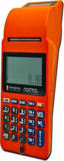 Norma Eco Wifi Tragbare Registrierkasse mit Batterie in Orange Farbe