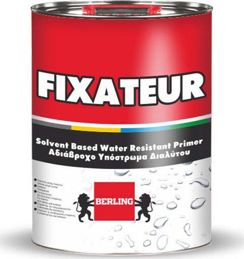Berling Fixateur Primer Pool Ground Pad Acrylic Solvent Backing Suitable for Masonry 15lt