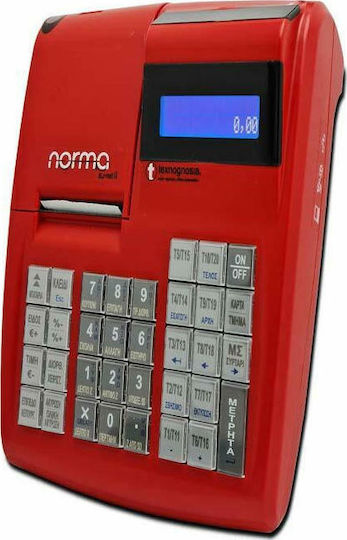Norma Norma EJ NET ΙΙ Φορητή Ταμειακή Μηχανή με Μπαταρία σε Κόκκινο Χρώμα