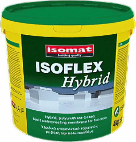 Isomat Isoflex Hybrid Еластомерен Акрил Нанасяемо Уплътнително Полиуретан 13кг Бял