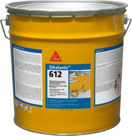 Sika Sikalastic 612 Ελαστομερές Επαλειφόμενο Στεγανωτικό Πολυουρεθάνης 1kg Λευκό