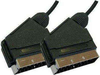 Valueline Cable Scart male - Scart male 1.5m Black SCART 03LC-1.5 SCART 03LC/1.5