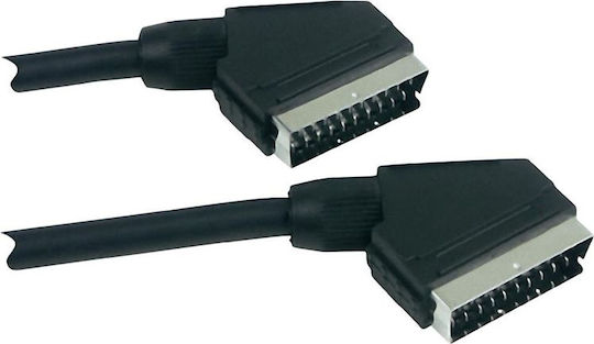 Valueline Cable Scart male - Scart male 1.5m Black SCART 03LC-1.5 SCART 03LC/1.5