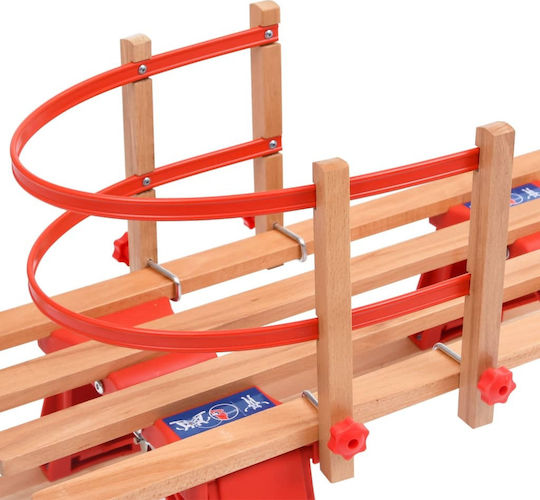 vidaXL Sanie 92493 Pliant din lemn cu spătar 110cm