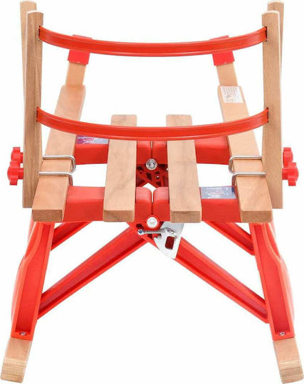 vidaXL Sanie 92493 Pliant din lemn cu spătar 110cm