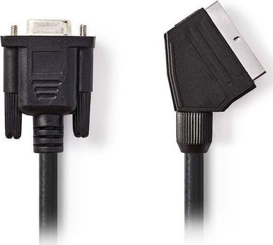 Nedis Cable Scart male - VGA female 2m Black CVGP31550BK20