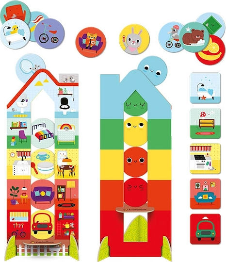 Board Game Up & Down My House for 2-5 Players 2+ Years Old (EN) Ludattica