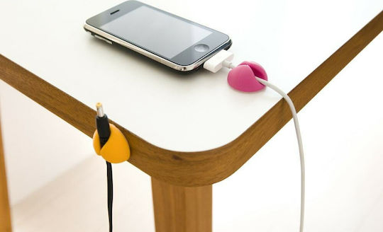 Bluelounge CableDrop Clips Οργάνωσης Καλωδίων 6τμχ Λευκό