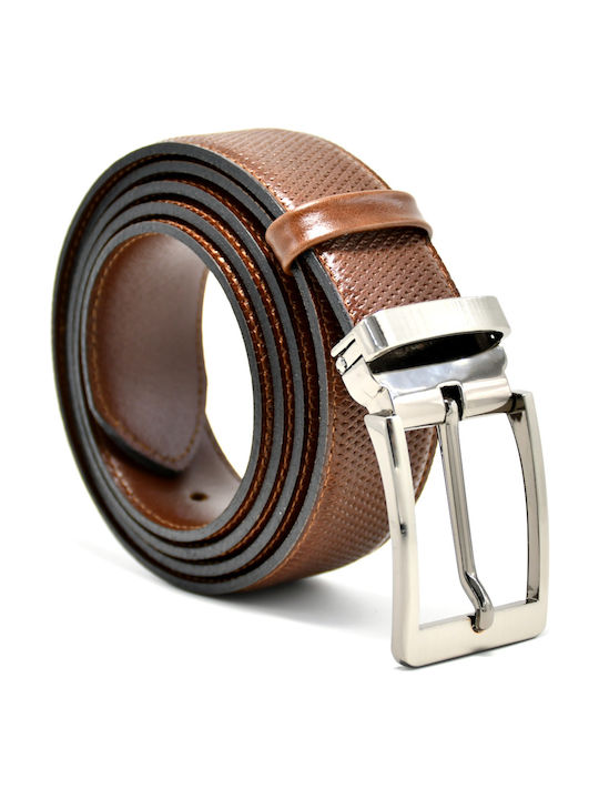 Borsche 0611-12 Men's Leather Belt Brown