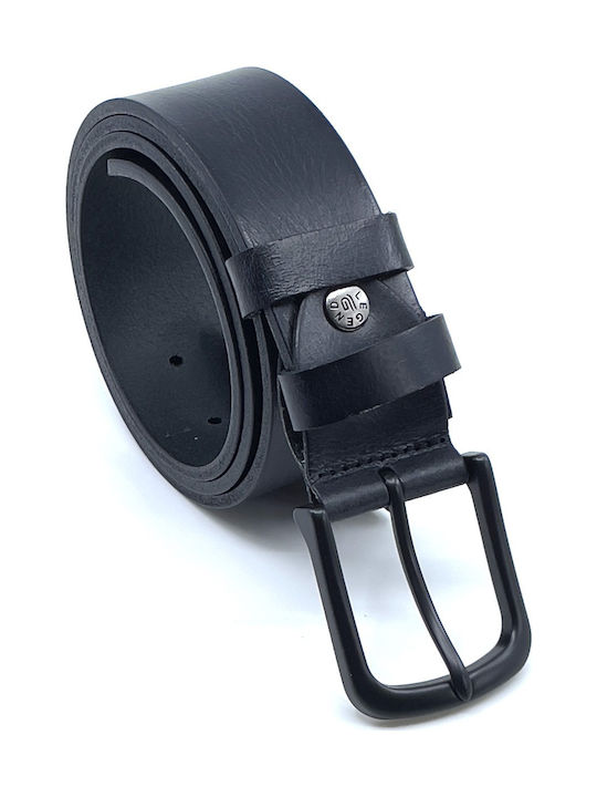 L-101-A Wide Men's Belt Leather Black L-101-A BLACK