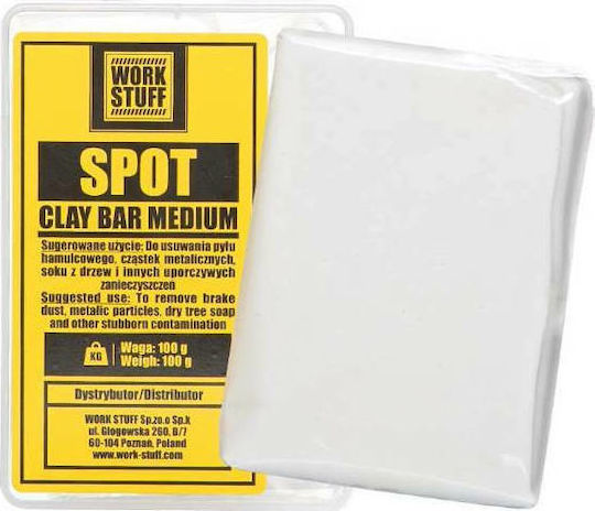 Work Stuff Πηλός Καθαρισμού για Αμάξωμα Dot Clay Bar Medium 100gr