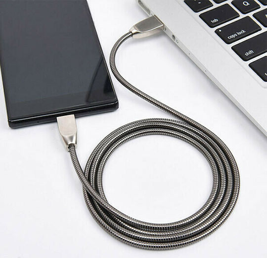Somostel Geflochten USB 3.0 auf Micro-USB-Kabel Silber 1m (SMS-BJ01) 1Stück