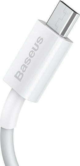 Baseus Superior Series 2m Regular USB 2.0 to micro USB Cable White (CAMYS-A02)