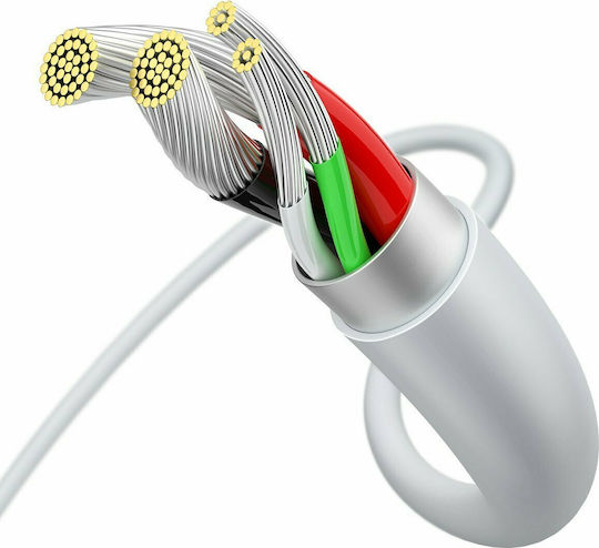 Baseus Superior Series 2m Regular USB 2.0 to micro USB Cable White (CAMYS-A02)