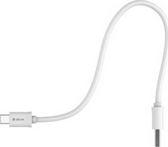 Devia Regular USB 2.0 to micro USB Cable Λευκό 1m (DVCB-991364)