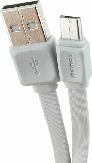 Remax Flat USB 3.0 to micro USB Cable Γκρι 1m (Fast Safe)