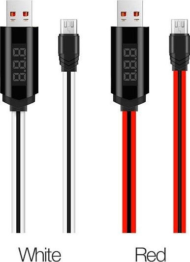 Hoco U29 LED Regular USB 2.0 to micro USB Cable Κόκκινο 1m (HOC-U29m-R) 1τμχ