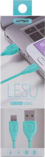 Remax Lesu RC-050m 1m Regular USB 2.0 to micro USB Cable Blue