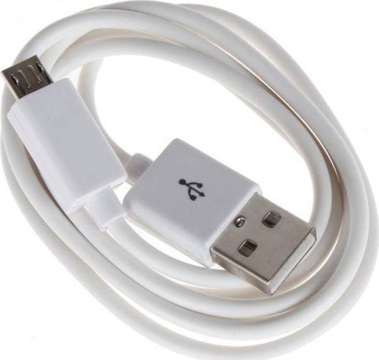 Ldnio Icessory Regular USB 2.0 spre micro USB Cablu Alb 1m (MICROUSB1) 1buc