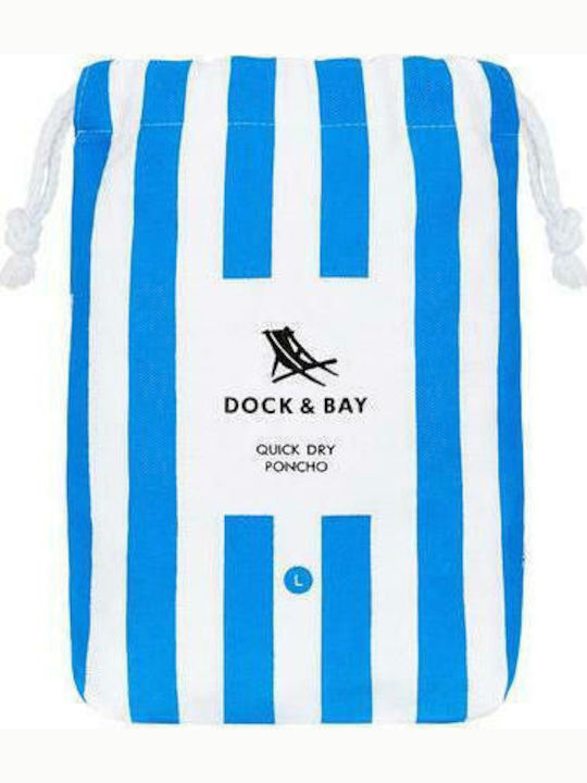 Dock & Bay QuickDry Plajă Poncho din Microfibre Albastru