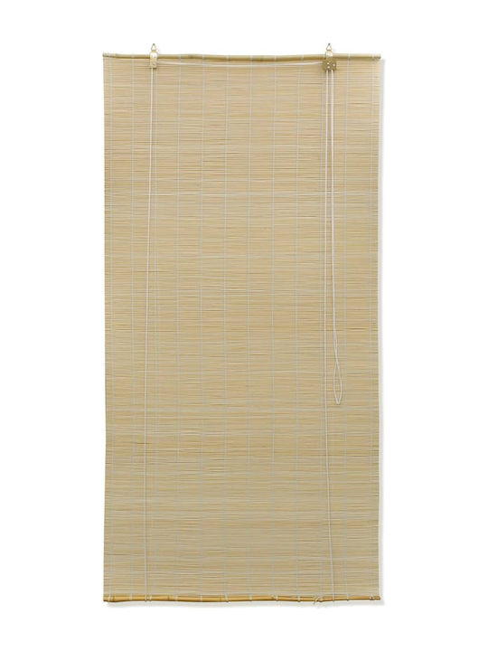 vidaXL Jalousie Bamboo Natural B100xH220cm