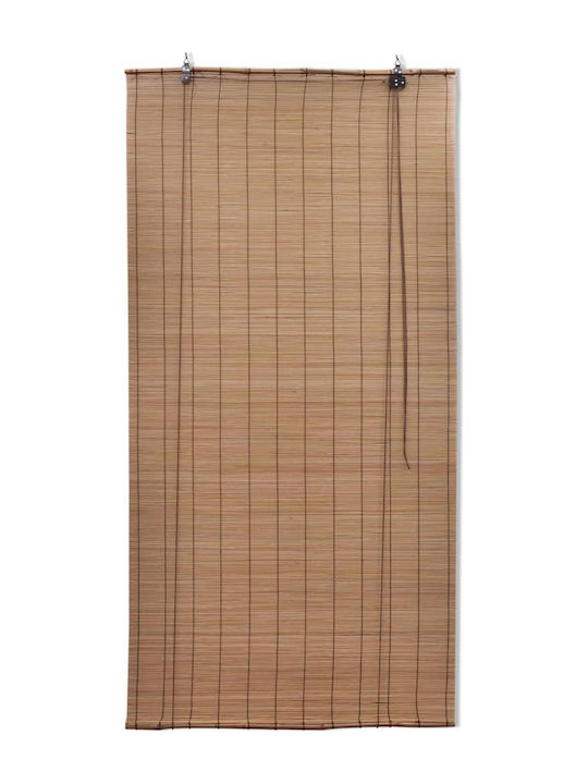 vidaXL Beschattungsrollo Bamboo Coffee L150xH160cm